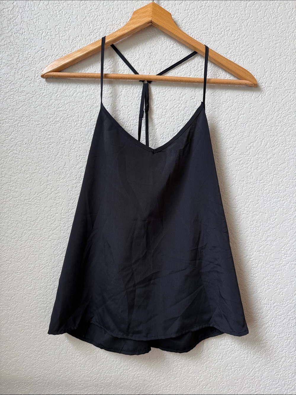 Hollister Spaghetti Strap Blouse Black size Medium - Picture 2 of 7